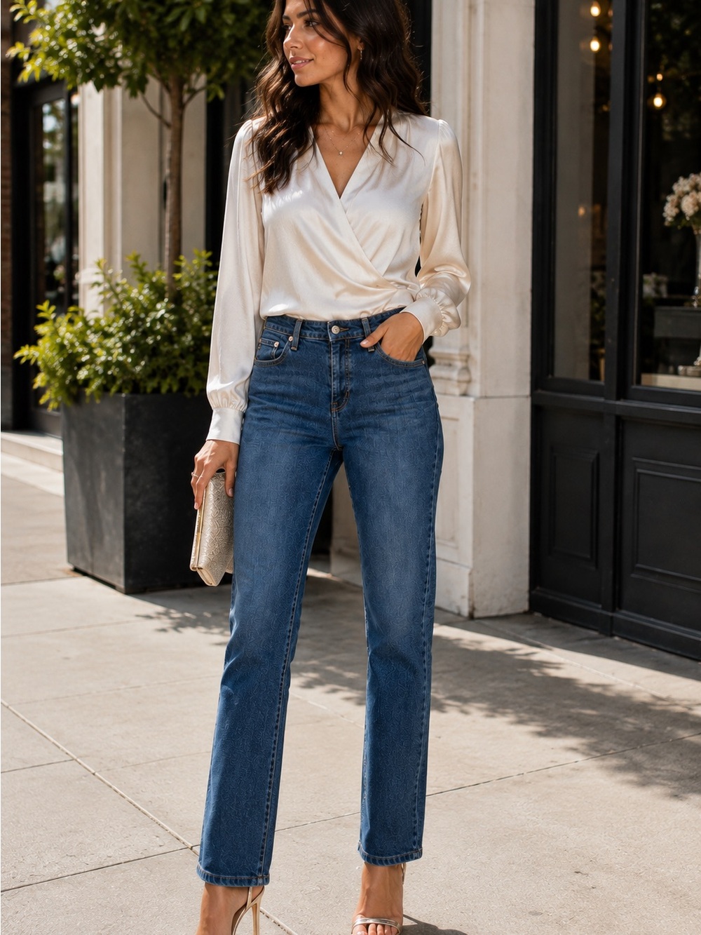 Ag Adriano Goldschmied Classic Straight Leg Jeans in Blue